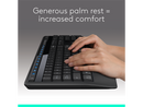 Logitech MK345 Wireless Combo Full-Sized Keyboard with Palm Rest and Comfortable