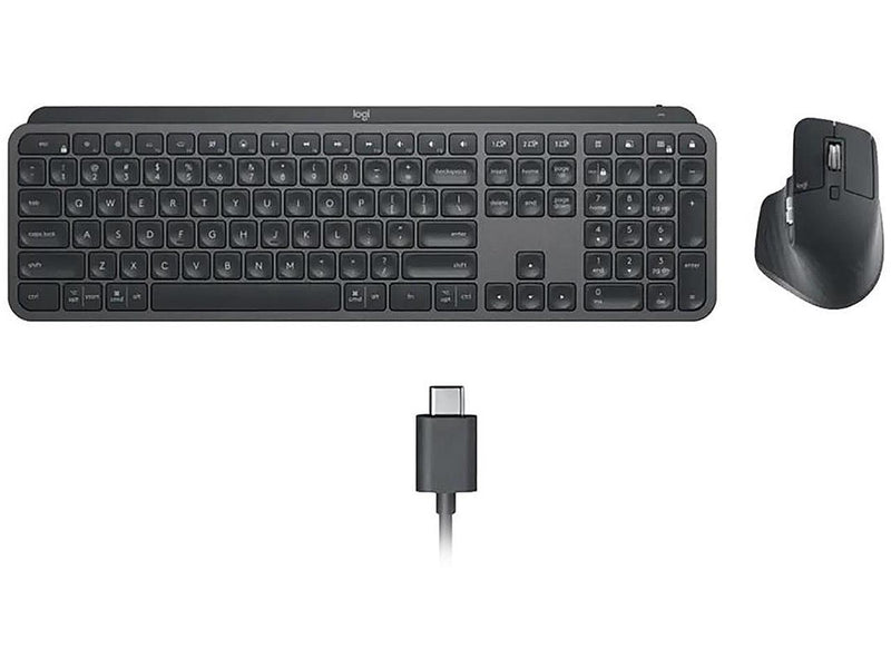 Logitech MX Keys Wireless Keyboard + MX Master 3 Wireless Mouse Combo - Backlit