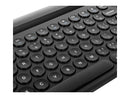 Targus Multi-Device Bluetooth Antimicrobial Keyboard With Tablet/Phone Cradle -