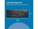 Kensington Mouse-in-a-Box and Keyboard Wired USB Desktop Set (K72436AM) - Black