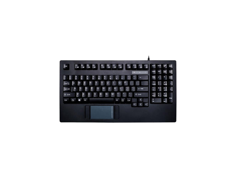 Adesso Easytouch  Usb Compact Keyboard With Glide Point Touchpad , Fits  In 19 1