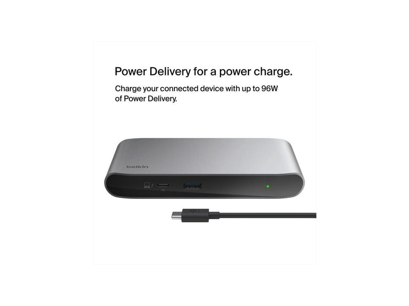 Belkin Thunderbolt 4 - 5-in-1 Core Hub Solution - Gray INC013ttSGY