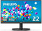 Philips V-line 221V8L 22" Class Full HD LED Monitor - 16:9 - Textured Black -