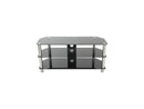 AVF SDC1140CM-A TV Stand with Cable Management for up to 55" TVs, Black Glass,