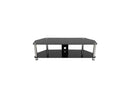 AVF SDC1400CM-A TV Stand with Cable Management for up to 65" TVs, Black Glass,