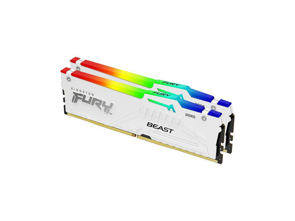 Kingston FURY Beast DDR5 5600 64GB(32GBx2) RGB Desktop Overclocking Memory-White