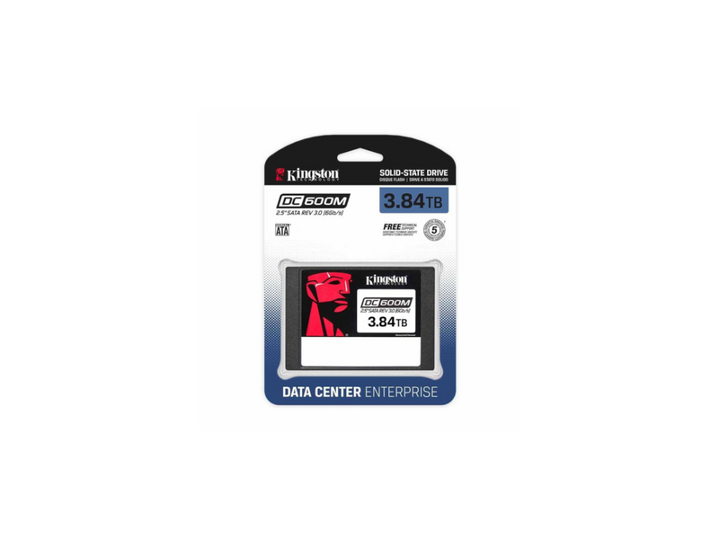 Kingston SEDC600M/3840G Enterprise DC600M 3.84 TB Solid State Drive - 2.5"
