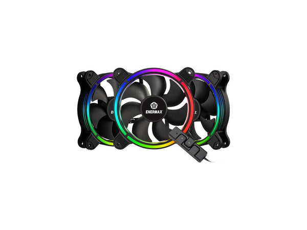 Enermax T.B. RGB AD Edition 3 Pack of 120mm PWM Case Fan; Unique 4-Ring