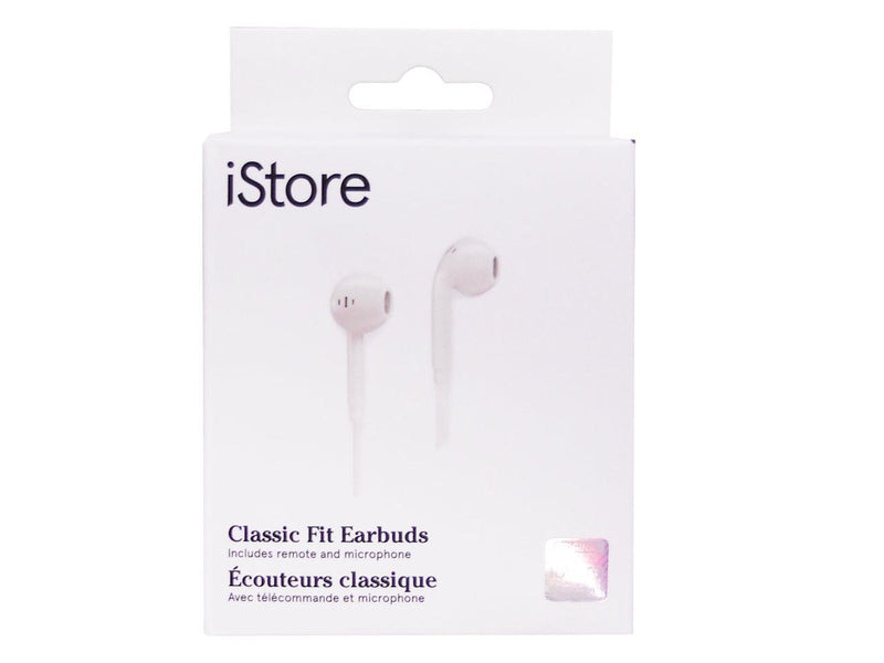 iStore Classic Fit Earbuds (White) - AEH036CAI