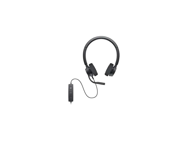 Dell Pro Stereo Headset - WH3022, Control Panel Includes Call Control, Boom Mic,