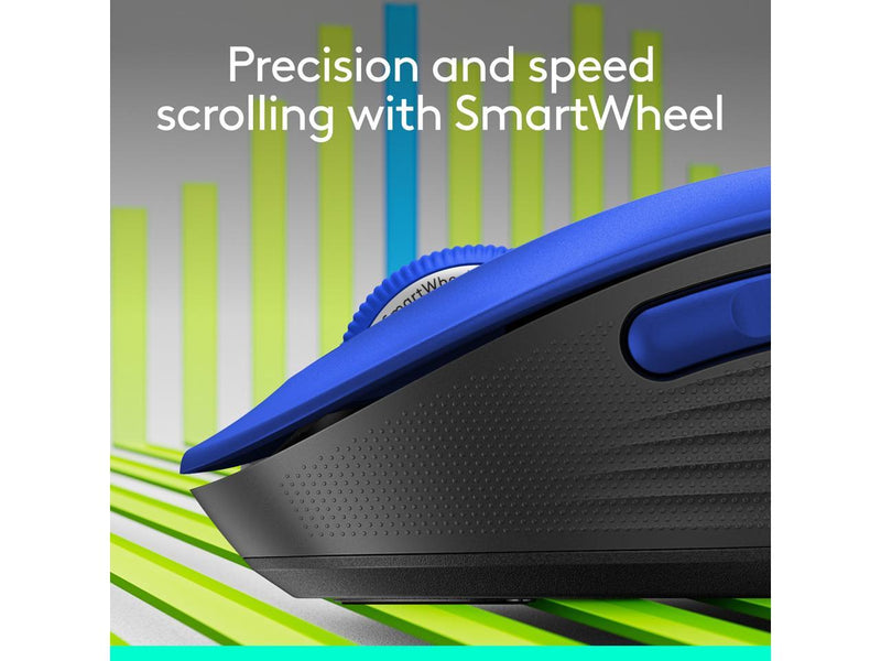 Logitech Signature M650 L Mouse - Optical - Wireless - Bluetooth/Radio Frequency