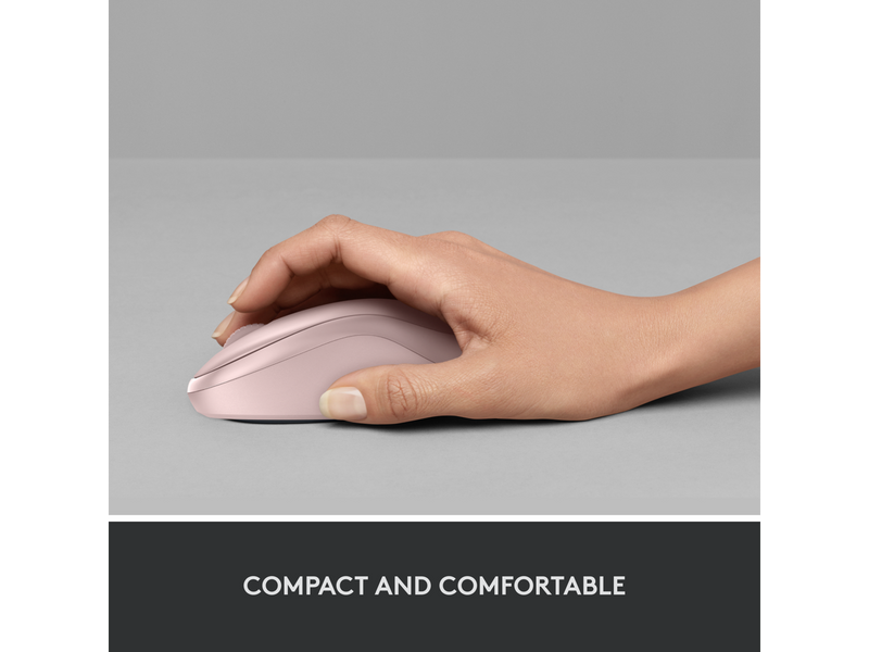 Logitech - M220 SILENT Wireless Optical Ambidextrous Mouse - Wireless - Rose