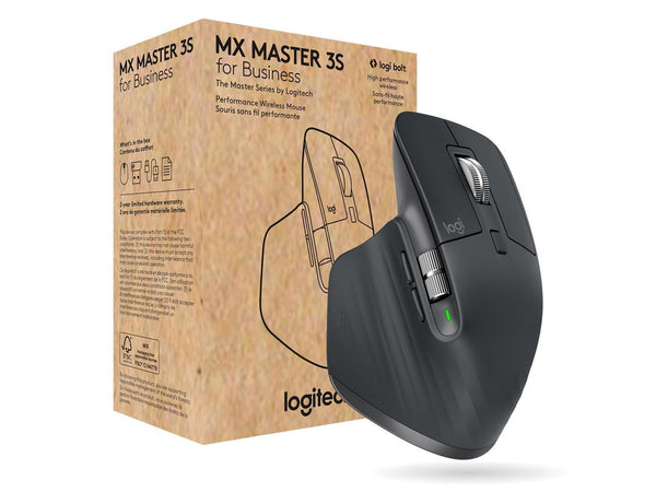 Logitech MX Master 3S for Business, Wireless Mouse with Quiet Clicks, 8K DPI,