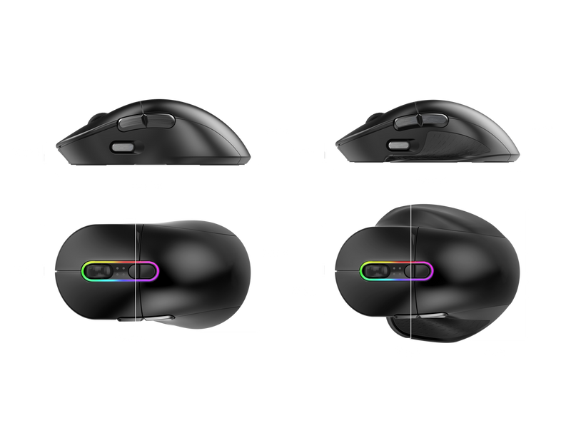 MOUNTAIN Makalu Max Mouse - with Modular Side Grips, Gravity Control System,