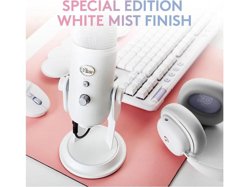 Logitech Blue Yeti Premium USB Gaming Microphone for Streaming, Blue VO!CE