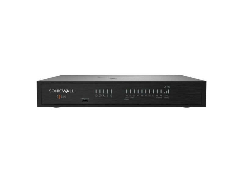 SonicWall TZ 580 Firewall (Gen 8) w/ Total Secure (1-Year Advanced Protection