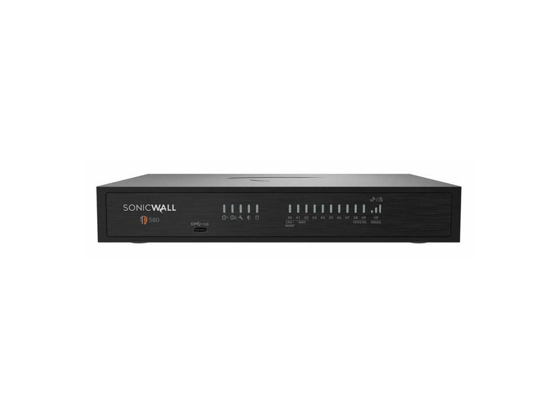 SonicWall TZ580 Firewall (Gen 8), w/ Secure Upgrade Plus (3-Year Advanced