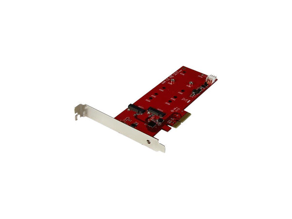 StarTech.com PEX2M2 2x M.2 SATA SSD Controller Card - PCIe - PCI Express M.2