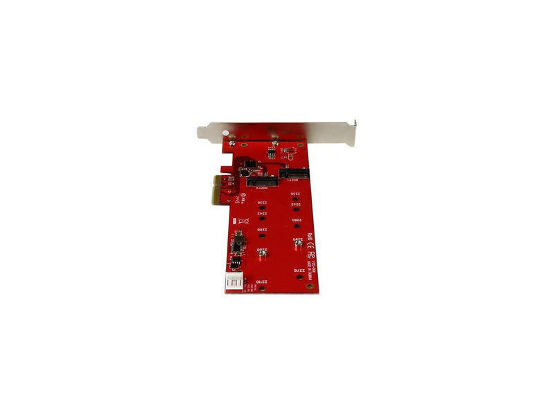 StarTech.com PEX2M2 2x M.2 SATA SSD Controller Card - PCIe - PCI Express M.2