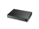 ZyXEL 24-Port Gigabit Smart Nebula Cloud Managed PoE Switch, 12 PoE+ Ports at