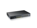 ZyXEL 24-Port Gigabit Smart Nebula Cloud Managed PoE Switch, 12 PoE+ Ports at