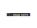 ZyXEL 24-Port Gigabit Smart Nebula Cloud Managed PoE Switch, 12 PoE+ Ports at