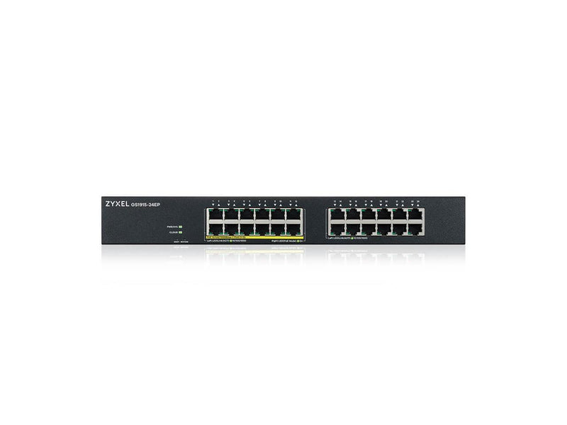 ZyXEL 24-Port Gigabit Smart Nebula Cloud Managed PoE Switch, 12 PoE+ Ports at