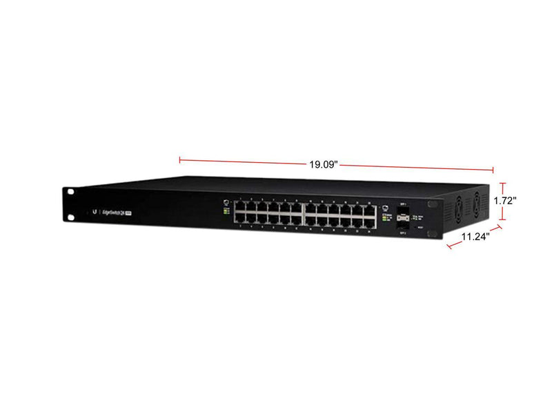 Ubiquiti Networks EdgeSwitch 24 250W (ES-24-250W) Managed PoE+ Gigabit Switch