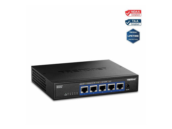 TRENDnet 5-Port 10G Switch, TEG-S750, 5 x 10G RJ-45 Ports, 100Gbps Switching