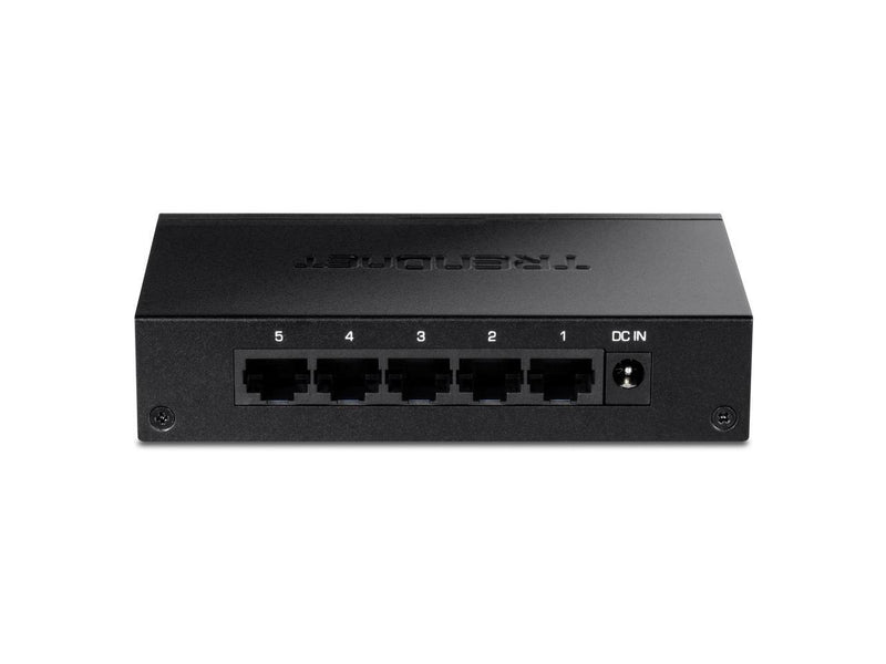 TRENDnet 5-Port Gigabit Desktop Switch, TEG-S51, 5 x Gigabit RJ-45 Ports, 10Gbps