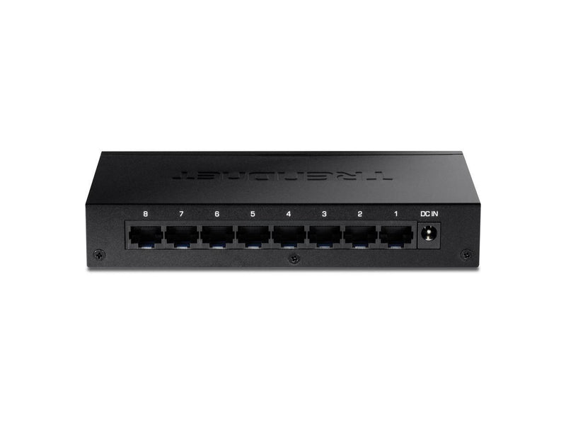 TRENDnet 8-Port Gigabit Desktop Switch, TEG-S83, 8 x Gigabit RJ-45 Ports, 16Gbps