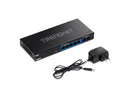 TRENDnet 7-Port Multi-Gig Gaming Switch, TEG-S327, 5 x 1G RJ-45 Base-T Ports, 2
