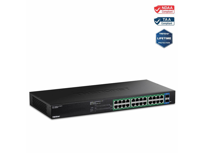 TRENDnet 26-Port Gigabit EdgeSmart PoE+ Switch, TPE-TG262ES