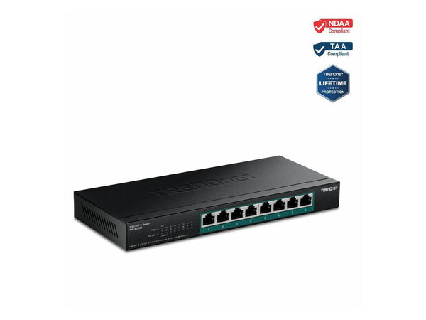 TRENDnet 8-Port 2.5G PoE++ Switch, TPE-BG380, 8 x 2.5GB PoE++ Ports, 230W Poe