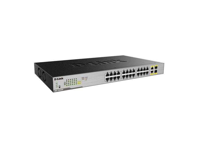 D-Link DGS 1026MP - Switch - unmanaged - 24 x 10/100/1000 (PoE) + 2 x combo