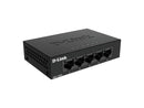D-Link DGS-105GL 5-Port Gigabit Unmanaged Desktop Switch - Fanless, Silent &
