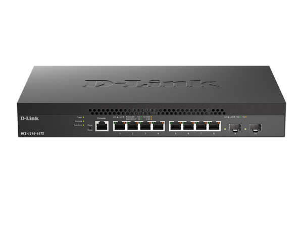 D-Link DXS-1210-10MP 8-Port 10G Multi-Gigabit Smart Managed Switch - Ethernet