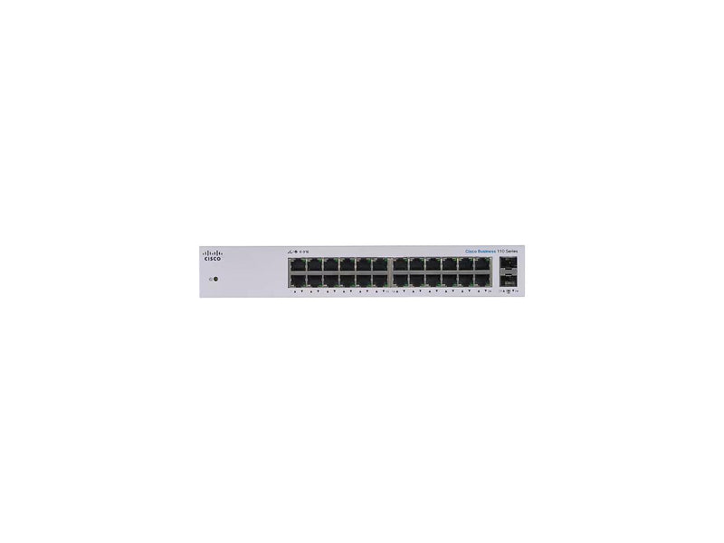 Cisco 110 CBS110-24T Ethernet Switch, 24 Ports - 2 Layer Supported