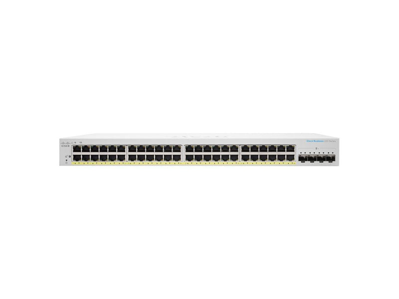 Cisco CBS220-48FP-4X Smart Switch | 48 Port GE | Full PoE | 4x10G SFP+ | 3-Year