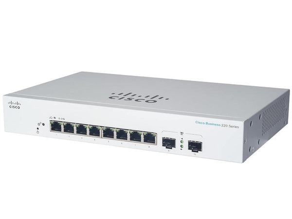 CISCO DESIGNED Business CBS220-8FP-E-2G Smart Switch | 8 Port GE | Full PoE |