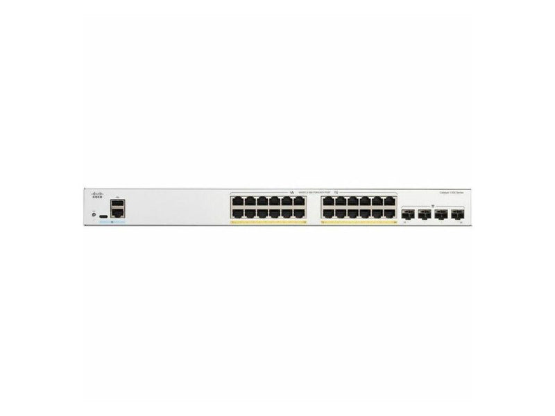 Cisco Catalyst C1300-24FP-4G Ethernet Switch, 24 Ports - Manageable - Gigabit