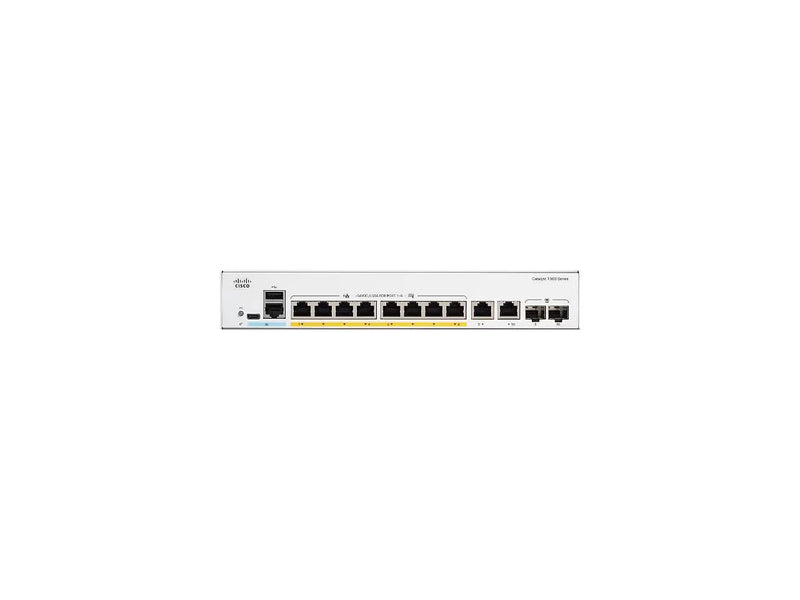 Cisco Catalyst C1300-8FP-2G Ethernet Switch, 10 Ports - Manageable - Gigabit