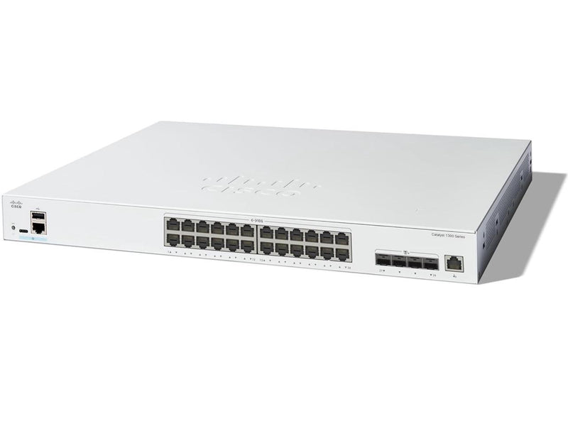 Cisco Catalyst 1300 C1300-24XT Layer 3 Switch, 20 Ports - Manageable - Gigabit