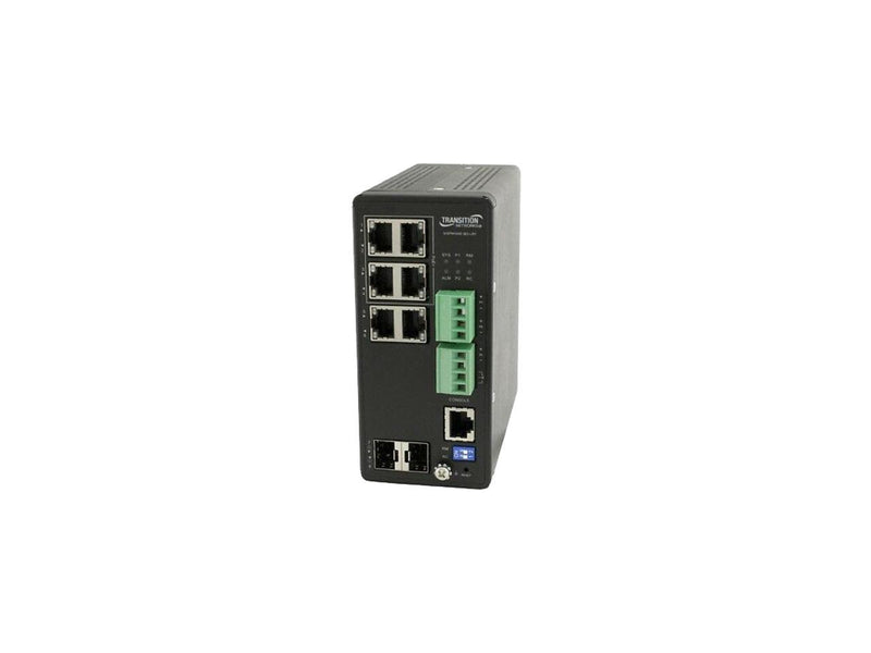 TRANSITION NETWORKS SISPM1040-362-LRT MNGDHRDNDPOE+SW 4X10/100/1000