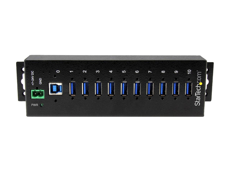 StarTech.com ST1030USBM 10 Port USB 3.0 Hub - Industrial - ESD and Surge