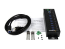 StarTech.com ST1030USBM 10 Port USB 3.0 Hub - Industrial - ESD and Surge