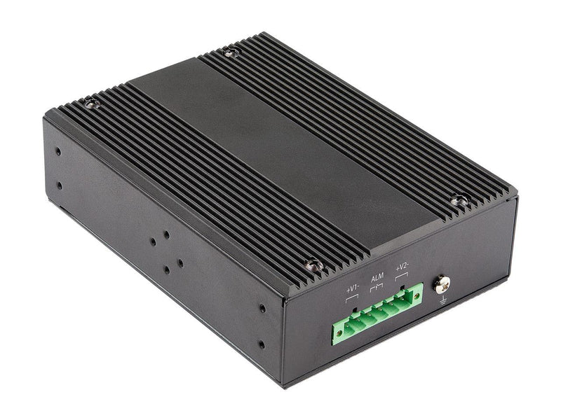 StarTech.com IES1G52UP12V Industrial 6 Port Gigabit Ethernet Switch - 4 PoE RJ45