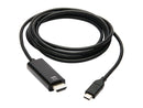 Tripp Lite U444-006-H4K6BE USB-C to HDMI Adapter, M/M, Black, 6 ft. - 5.91 ft