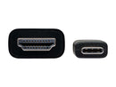 Tripp Lite U444-006-H4K6BE USB-C to HDMI Adapter, M/M, Black, 6 ft. - 5.91 ft