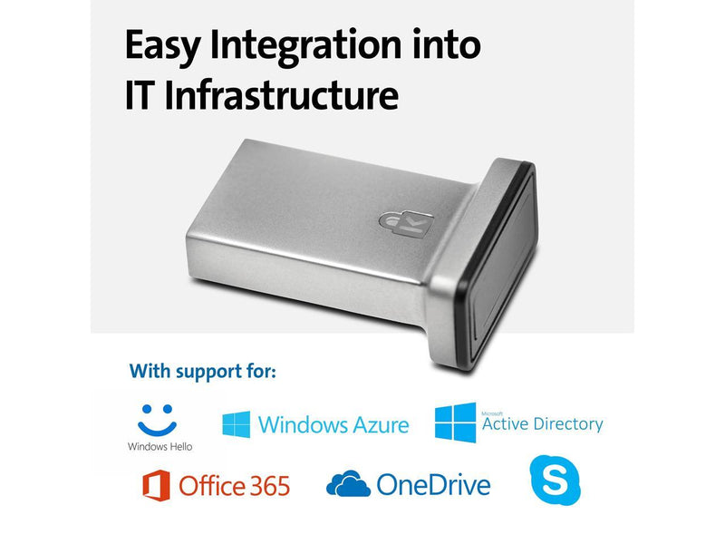 Kensington VeriMark IT Fingerprint Key - FIDO2/WebAuth, Windows Hello & Windows